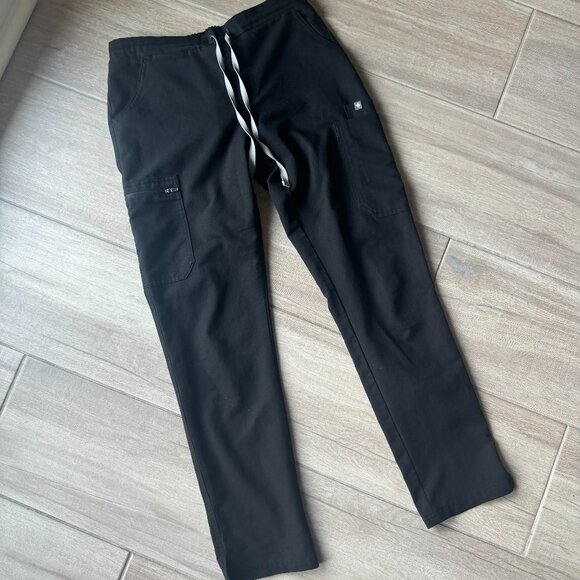 FIGS Technical Collection Black Scrub Pants – Women’s L - Picture 1 of 6